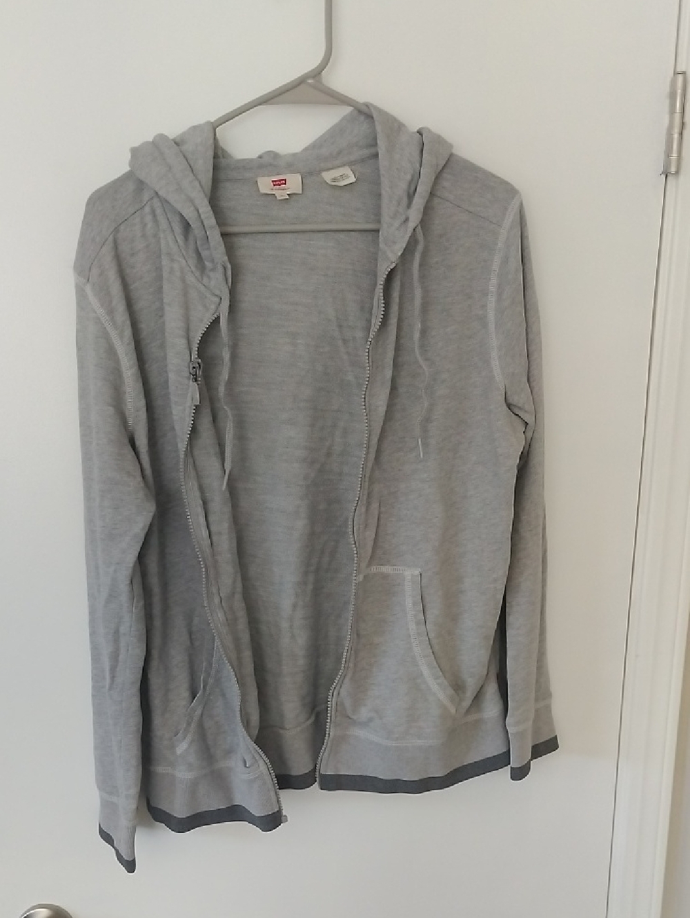 Levi's Gray Sweatshirt with Red Logo Tag
